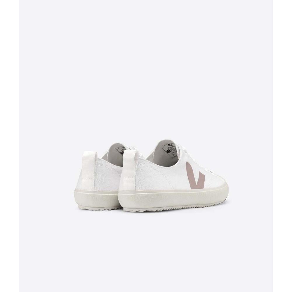 Women's Veja NOVA CANVAS Shoes White/Brown | ZA 475YXF